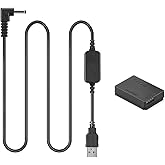 Raeisusp USB Cable 8.4V ACK-E12+DR-E12 DC Coupler LP-E12 Dummy Battery for Canon EOS M M2 M10 M50 M100 M200 Kiss M, Kiss M2 EOS M50 Mark II