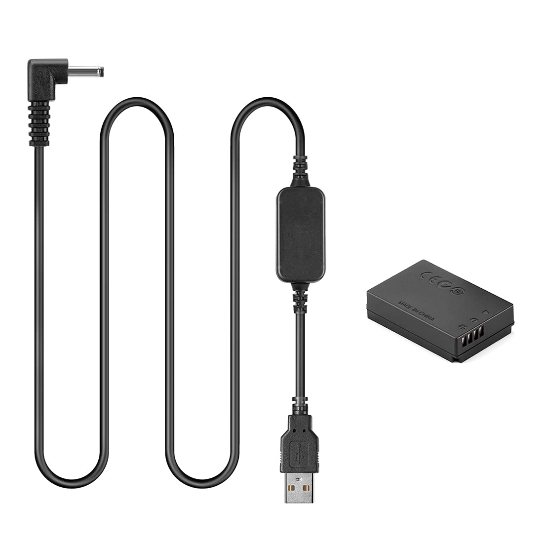 DR-E12 LP-E12 Dummy Battery + 5V-8.4V USB Driver Cable ACK-E12 for Canon EOS M EOS M2 M10 M50 M100 M200