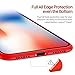 YRS iPhone X Case, Liquid Silicone Gel Rubber Matte Anti Scratch Minimalist Thin Ultra Slim Case Fit with Soft Microfiber Lining Shock Absorbing Comfort 3D Full Protective Cover for iPhone X 10 (Red)