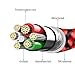 Lightning charger,SPEATE,iPhone Cable 3Pack 3FT 6FT 10FT Extra Long Nylon Braid Lightning Cord Charger Cable Compatible with iPhone X 8/7/7 Plus/6/6s/6 plus/6s plus/5s/5c,iPad,iPod and More(Red+black)