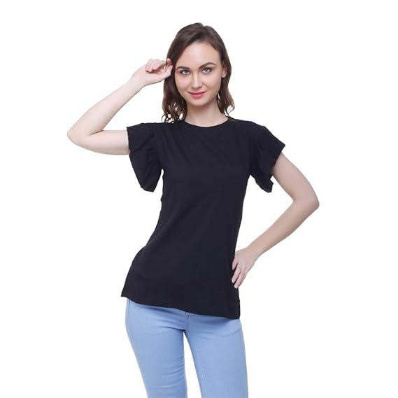 amazon ladies black tops