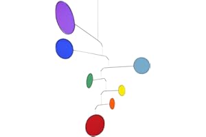MODERN ARTISANS Chakra Rainbow Modern-Style Indoor Mobile, 26" x 42", American Made