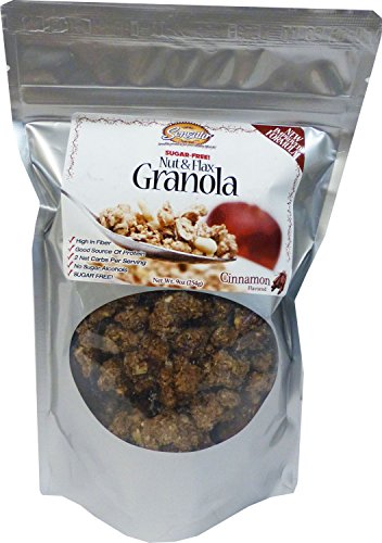 Cinnamon Sugar-Free Nut and Flax Granola, 9 oz. bag by Sensato Foods