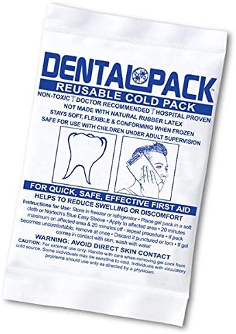 Dental Pack Cold Gel Pack (Reusable), 4" x 5" - 2 Packs