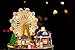 DIY Mini Glassball Wooden Dollhouse Miniature Kit with LED Idea Gift Travel world Series--Ferris Wheel