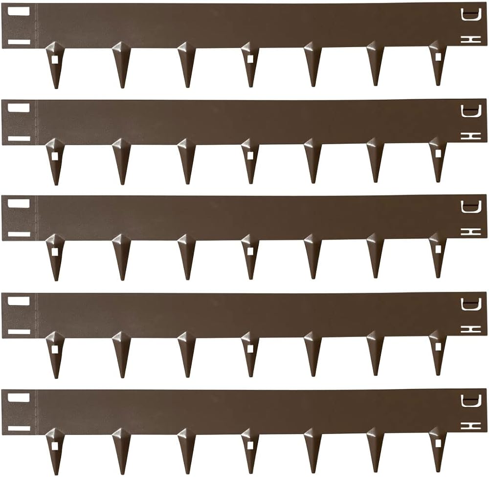 CORE EDGE Flexible Steel Lawn Edging 100mm Face Brown Garden Border