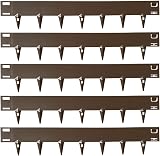 CORE EDGE Flexible Steel Lawn Edging 100mm Face Brown Garden Border