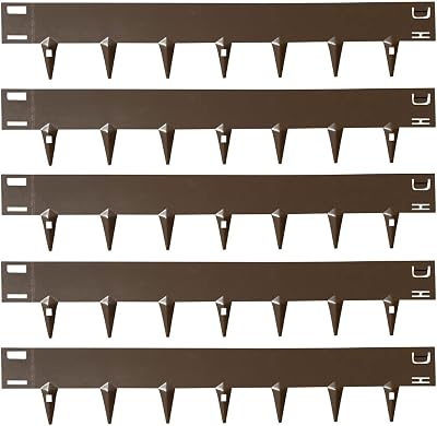 CORE EDGE Flexible Steel Lawn Edging 100mm Face Brown Garden Border