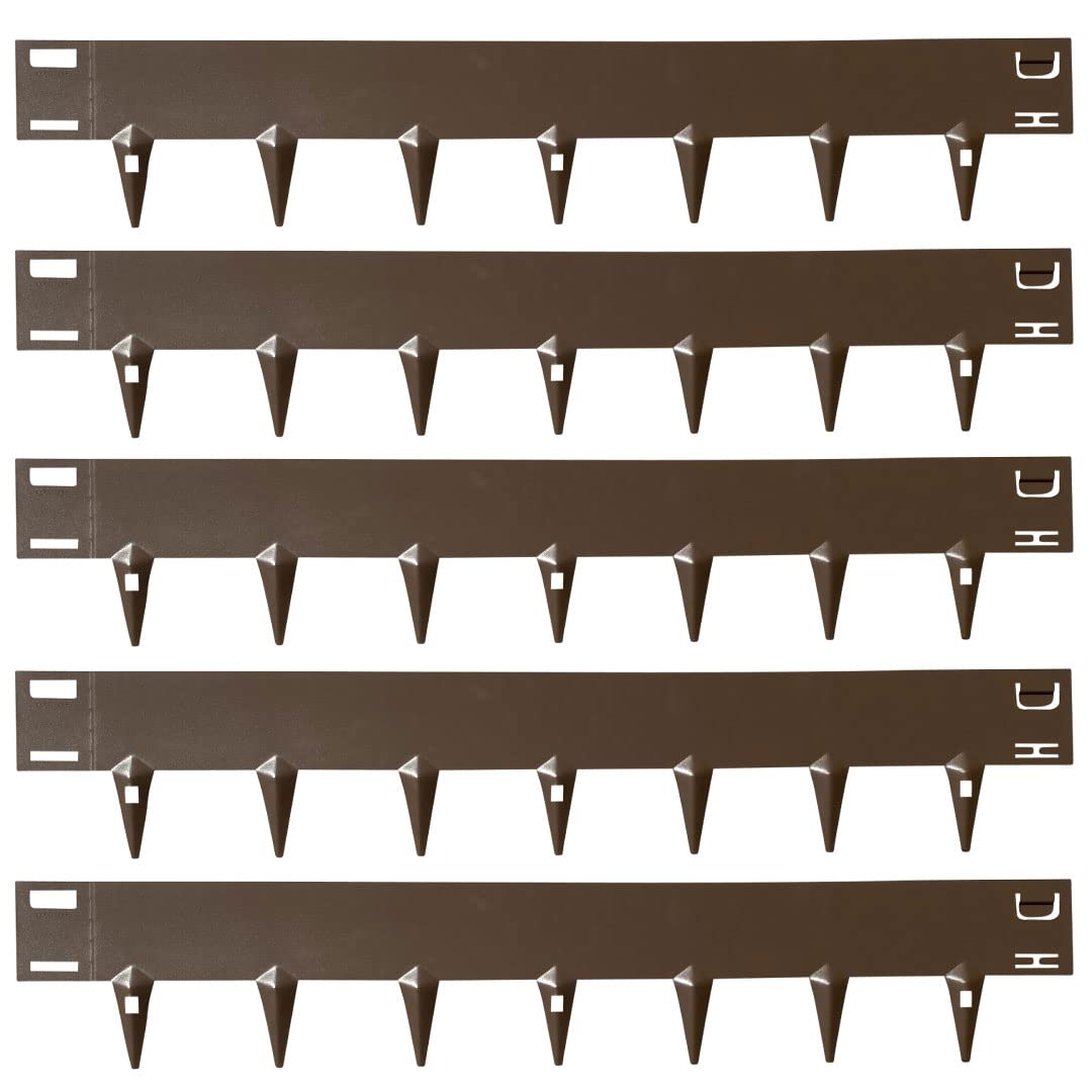 CORE EDGE Lawn Edging | Flexible Decorative Steel Edging Garden Border Edging Lawn Edging Strip Garden Border with a 100mm face height (Brown)