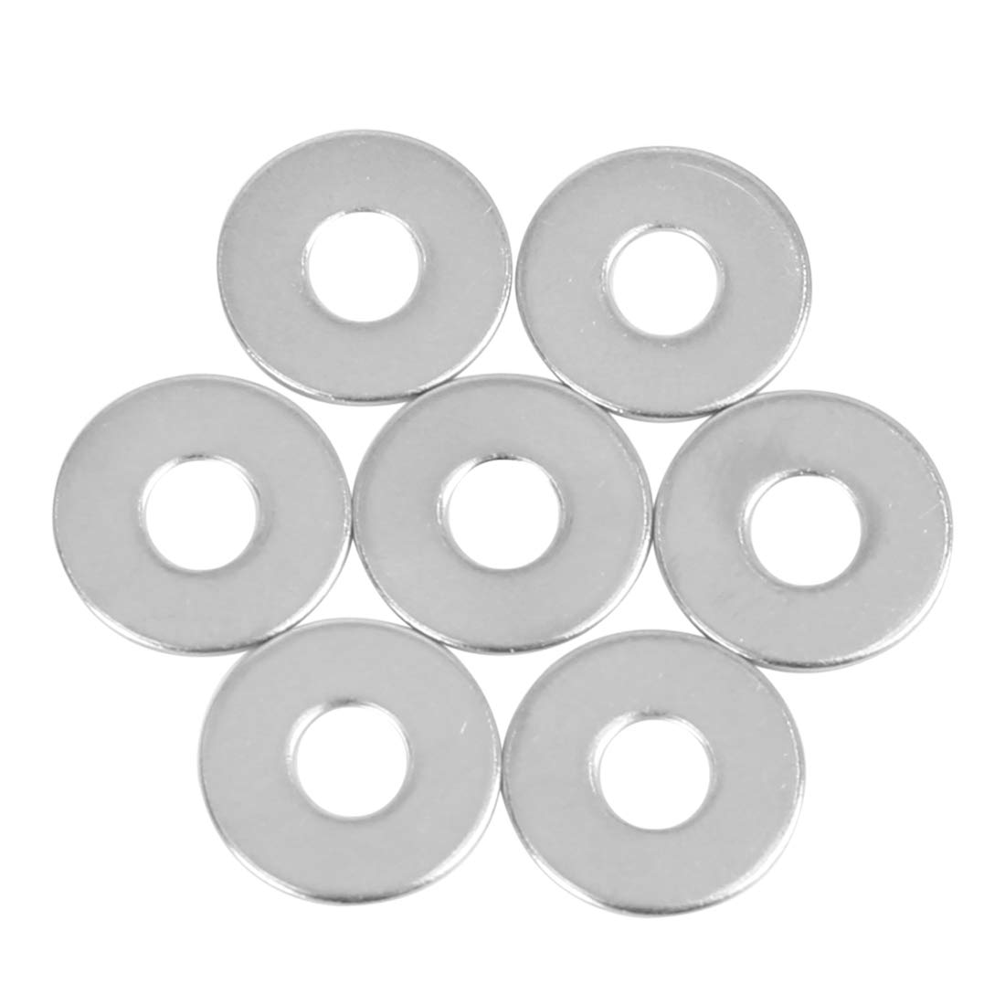 X AUTOHAUX M5 x 15x1mm Stainless Steel Car Fastener Flat Washer Gaskets 110pcs