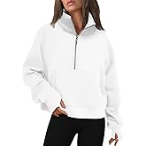 AUTOMET Womens Sweatshirts Half Zip Cropped Pullover Fleece Quarter Zipper Hoodies 2026 Fall Fashion Outfits Clothes