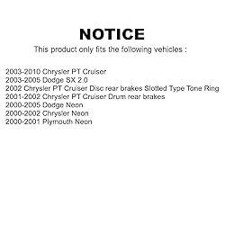 Rear Wheel Bearing and Hub Assembly Pair for