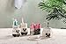 5 Pieces Glamour Girl Bathroom Accessory Set Complete, Ivory Girly Bathroom Decor for Bathroom, Powder Room, Kitchen