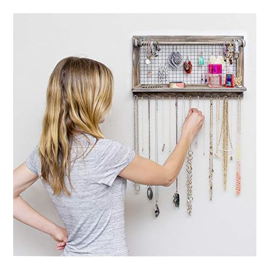 Rustic-Jewelry-Organizer-with-Bracelet-Rod-Wall-Mounted-l-Wooden-Wall-Mount-Holder-for-Earrings-Necklaces-Bracelets-and-Many-Other-Accessories-SoCal-Buttercup Rustic-Jewelry-Organizer-with-Bracelet-Rod-Wall-Mounted-l-Wooden-Wall-Mount-Holder-for-Earrings-Necklaces-Bracelets-and-Many-Other-Accessories-SoCal-Buttercup
