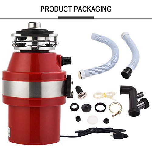 KUPPET Garbage Disposals 1 HP Household Food Waste Garbage Disposal