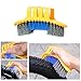 Anndason 7 Pieces Precision Bicycle Cleaning Brush Tool Suitable for Mountain, Road, City, Hybrid,BMX Bike and Folding Bike