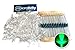 microtivity IL432 5mm Clear Green LED w/Resistors (Pack of 100)