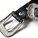 ZAFUL Women's Fashion Vintage Double Metal Buckle Designer Belt Solid Color