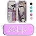 BOVKE Travel Carrying Case Compatible with 3M Littmann Classic III, Lightweight II S.E, MDF Acoustica Deluxe Stethoscopes - Extra Room for Medical Scissors EMT Trauma Shears and LED Penlight, Purple
