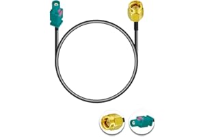 POBADY Fakra Z Cable Fakra Z Male to SMA Male RF Coax Cable 12in/30cm SMA Male Cable RG174 for Car Stereo GPS Navigation