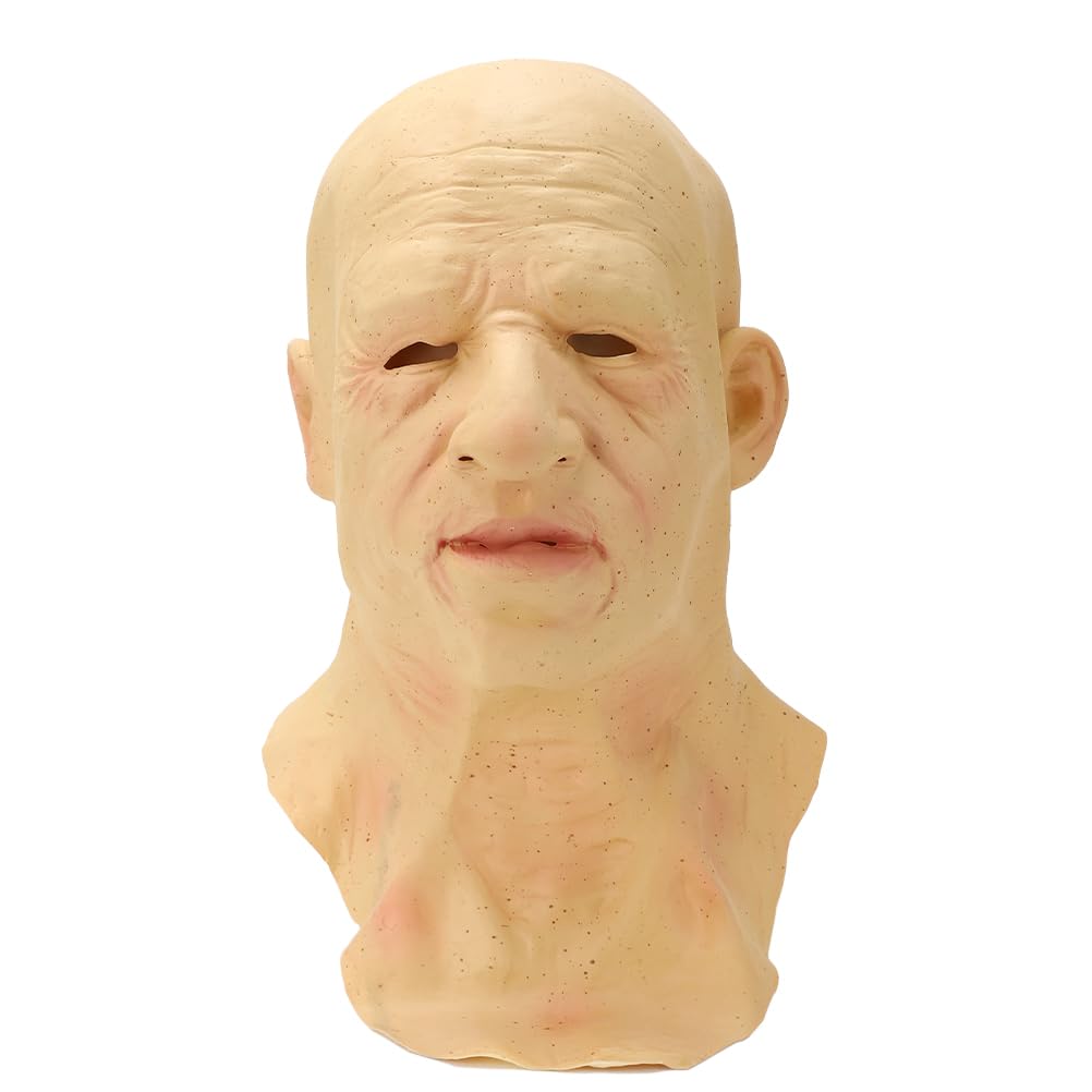 SUPYINI Silicone Mask - Realistic Horror Mask for Halloween Cosplay, 26 * 25 * 15cm (Assorted Color)