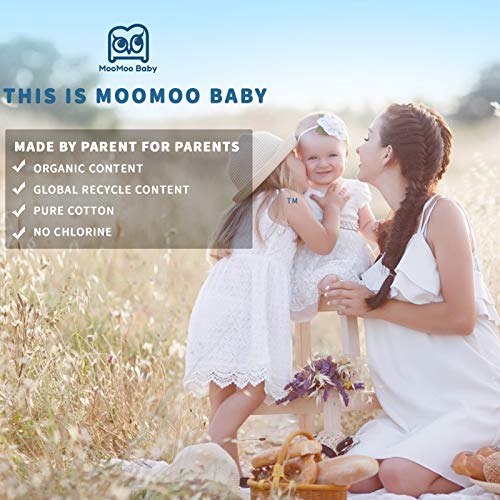 MooMoo Baby 8 Packs Potty Training Pants Cotton Absorbent Training Underwear for Toddler Baby 2-6T