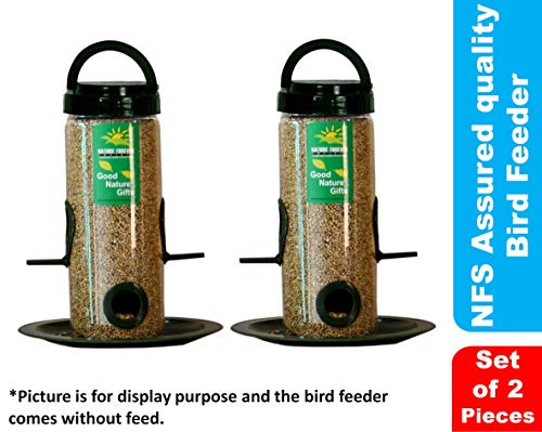 Buy Nature Forever Bird Feeder Transparent 2 Pieces Online At
