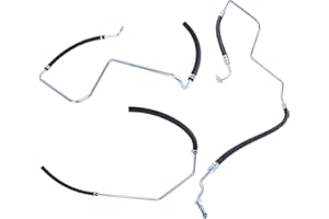 Slakerbe 3PCS Power Steering Pressure Hose Line Assembly Compatible with Rainier CXL 2004-2007 for Trailblazer LT LS LTZ EXT Envoy XL 2002-2009, 15194364 92222 92378 365451 365607 365781 92081