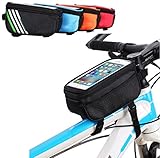 Yinoinge Bike Bicycle Frame Front Tube Handlebar Bicycle Holder Outdoor Sport Polyester Case With Touch Screen Case For Below 6.0Inch Cell Phone iPhone 7/8 Plus/iPhone X/Samsung Galaxy s9/s9 Plus