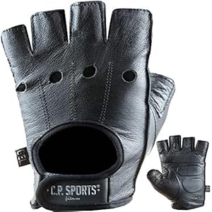 C.P. Sports Premium lederen handschoen extra zacht, fitnesshandschoen bodybuilding fitness crossfit krachttraining gym…