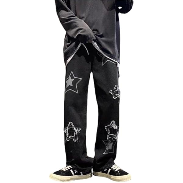 Y2K Baggy Jeans Emo Cyber Cargo Pant Grunge Vintage Demin