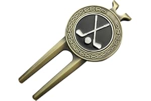 GOLTERS Golf Divot Repair Tool with Golf Club Skull Ball Marker Golf Gift for Golfer (Club)