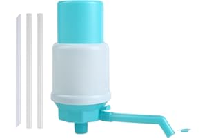 Drinking Water Pump - Manual Gallon Dispenser Leakproof Design, Adjustable Hose Length | Portable Bottle Pump System for Home