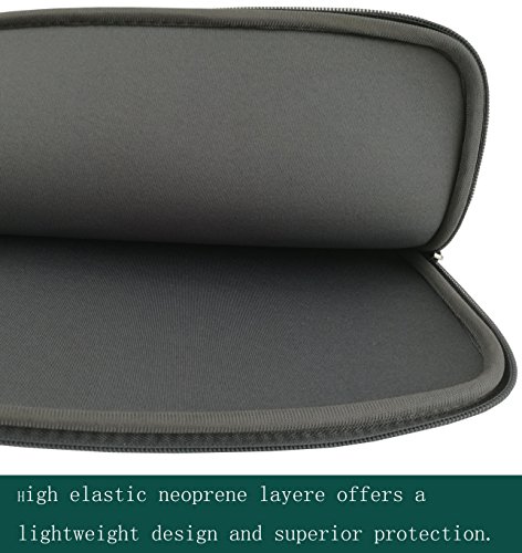 Laptop Sleeve 15-15.4 Inch,resistant Neoprene Laptop Sleeve/Notebook Computer Pocket Case/Tablet Briefcase Carrying Bag Compatible Asus/Dell/Fujitsu/Lenovo/HP/Sony/Toshiba/Acer/ Fujitsu(Grey )