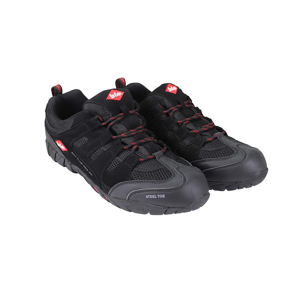 Lee Cooper LCSHOE008C Mens Work Safety Trainer Mid Cut Hiker Steel Toe Cap Composite Midsole Boot S1P SRA, Black, 5.5 UK - Image 4