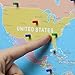 Bullseye Office - 2'x3' Magnetic World Map With Pins, Includes 40 Magnetic Map Pins - Ideal World Map For Travelers and for World Map Travel