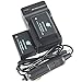 DSTE Replacement for 2X DMW-BMB9 DMW-BMB9E Battery + DC108 Travel and Car Charger Adapter Compatible Panasonic Lumix DMC-FZ40 FZ45 FZ47 FZ48 FZ60 FZ62 FZ70 FZ150 Leica V-Lux2 Camera as BP-DC9