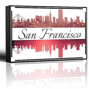 City Skyline Series San Francisco Colorful Urban Decor...