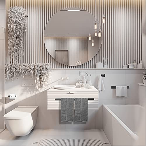 Fapully 4Piece Bathroom Hardware Accessory Set with 24" Towel Bar