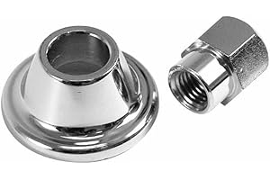 EMPI Chrome Alternator / Generator Nut & Spacer, 2-Piece Set