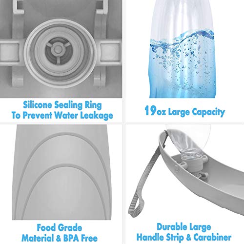 Vannon 2021 Upgrade Version Dog Water Bottle for Walking, 19oz Portable Dog Travel Water Bottle Dispenser with Foldable… - Image 6
