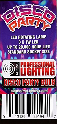 LED Disco Party Bulb, Disco Light, DJ Light for Party's, Chrystal Ball Effect - Ships from USA - Thumbnail 6
