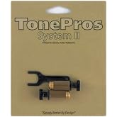 TonePros US Thread Locking Tailpiece Stud Set For Gibson Black