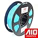 AIO Robotics AIOBRIGHTBLUE PLA 3D Printer Filament, 0.5 kg Spool, Dimensional Accuracy +/- 0.02 mm, 1.75 mm, Bright Blue