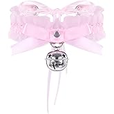 Black Punk Choker Charm Stretch Gothic Tattoo Chokers Necklace Set for Women Girls