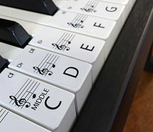 STANDARD piano / keyboard stickers for up to 88 keys (88 SET STANDARD)