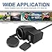 econoLED Waterproof 5V 2.1A USB Charger Socket Motorcycle Handlebar Handle Bar Clamp Power Adapter Charger USB Charging System with Cigarette Lighter Power Port Socket for Phones GPS Tablets