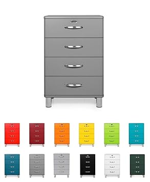 Tenzo Designer Chest Of Drawers Grey 92 X 60 X 41 Cm Amazon Co