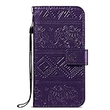 ESSTORE Sony Xperia XA1 Wallet Case, Retro Elephant
