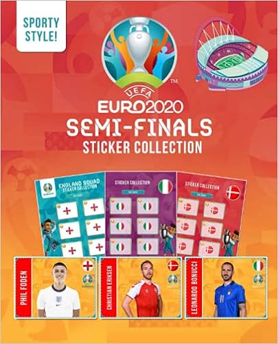 Sporty Style Euro Semi Finals Sticker Collection European Football Championship Highlight Containing Stickers Fixtures Mascots And Famous Top Players For All Fans Of Kids Teens Adults Style Sporty Amazon Com Books